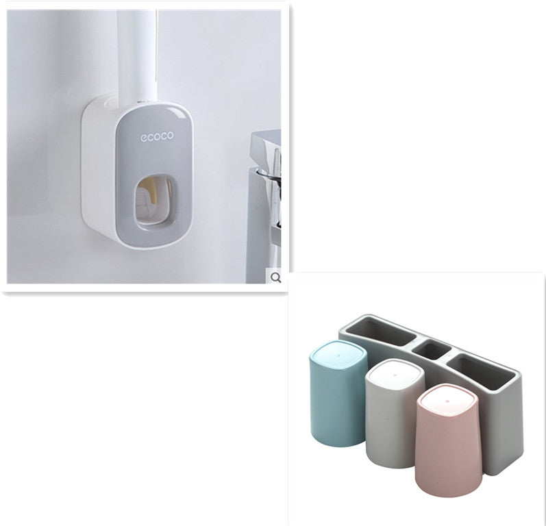 Wall-Mounted Automatic Toothpaste Holder