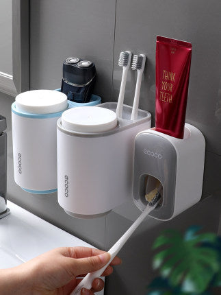 Wall-Mounted Automatic Toothpaste Holder