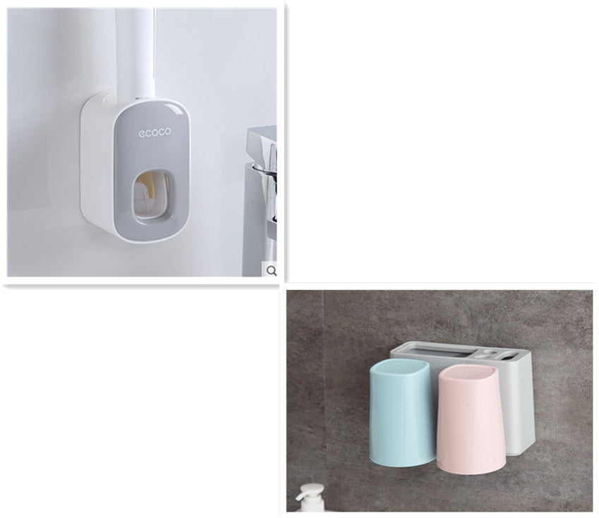 Wall-Mounted Automatic Toothpaste Holder